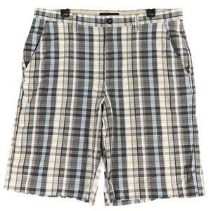 Banana Republic Shorts Mens 36 Plaid Bermuda Clubhouse Preppy Casual Golf Cotton